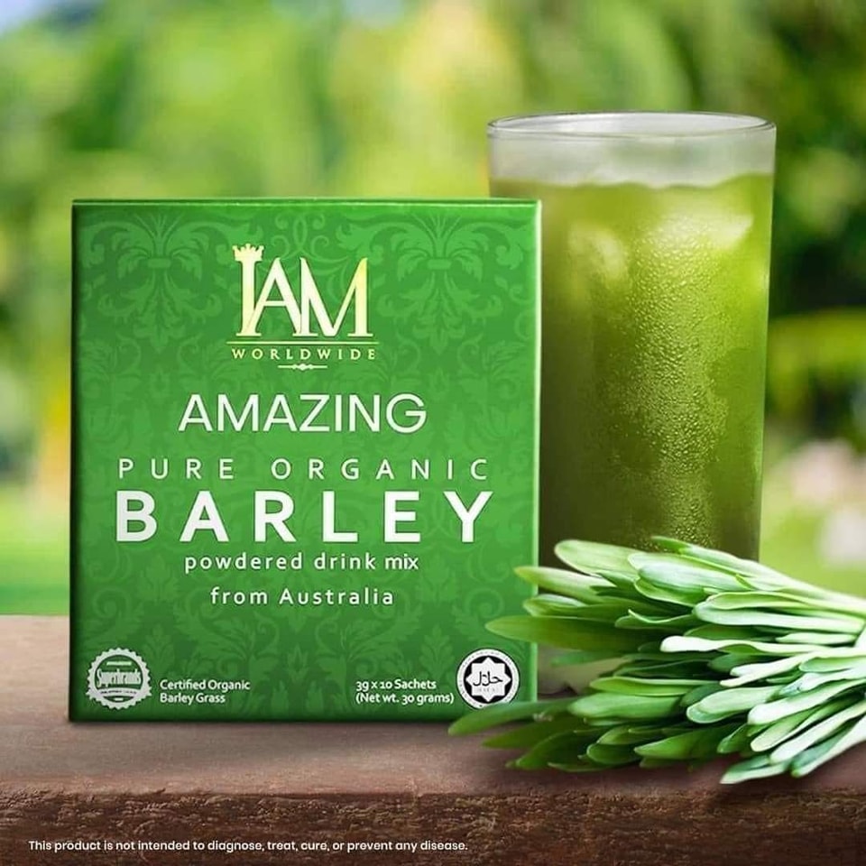 Amazing Pure Organic Barley Powdered Drink Mix (1 Box)