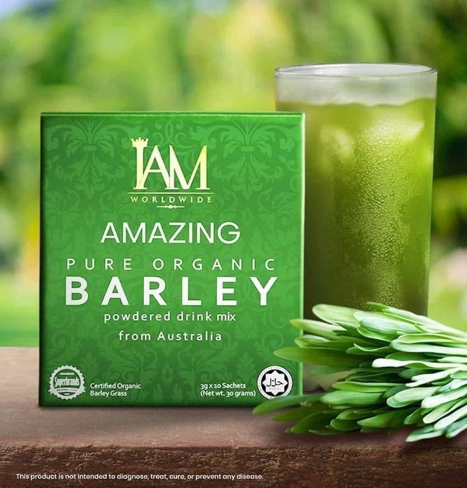 Amazing Pure Organic Barley Powdered Drink Mix (1 Box)