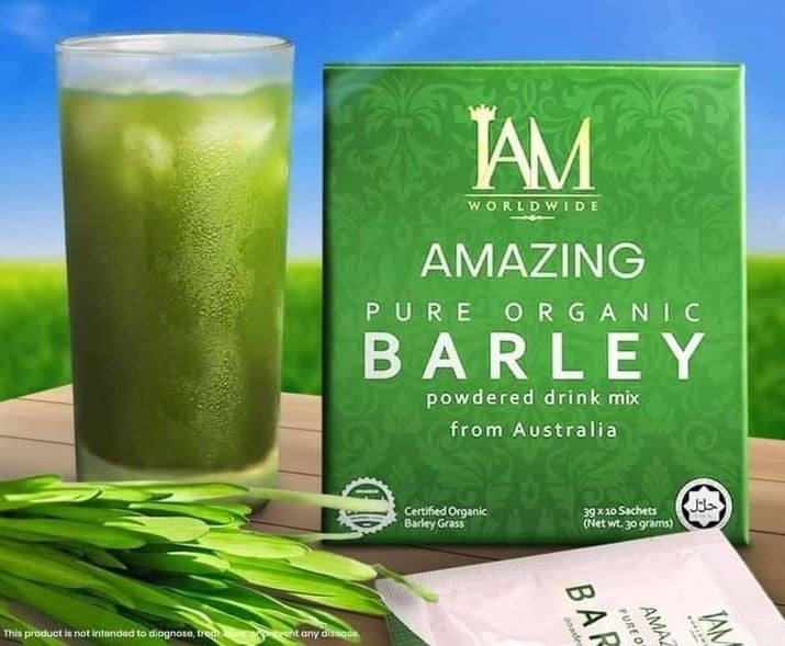 Amazing Pure Organic Barley Powdered Drink Mix   (1 Box)