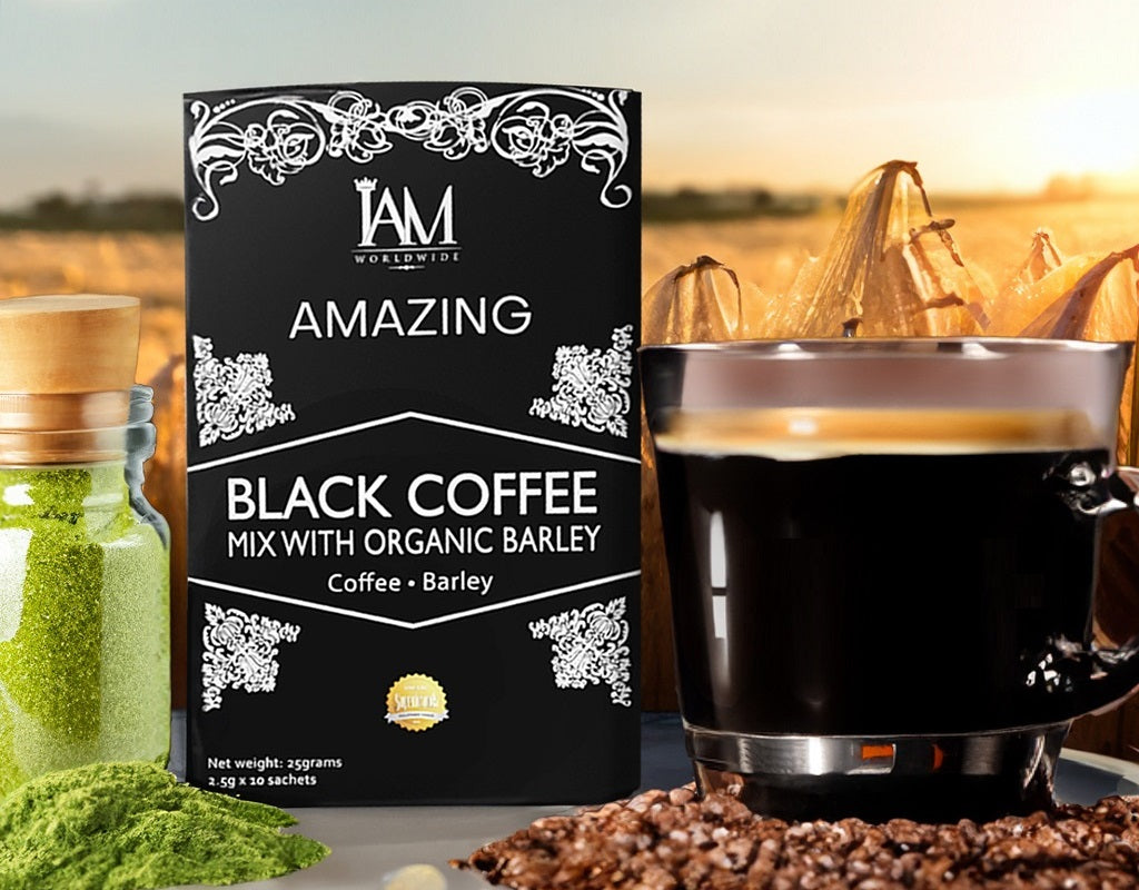 Amazing Black Coffee Mix with Organic Barley (1 Box)